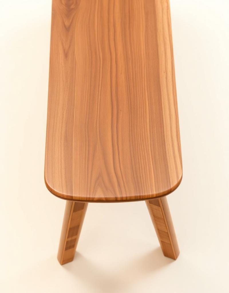 Banana Fiber & Teakwood Bench