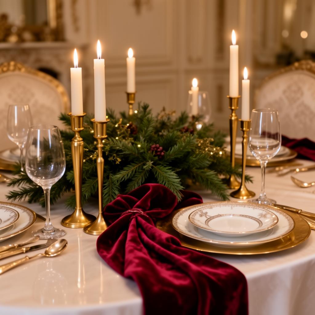 Holiday tabletop styling